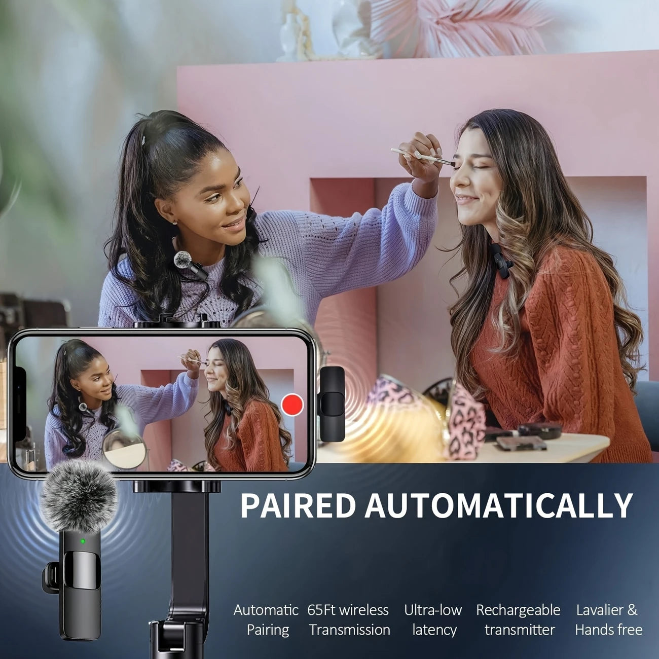 SENWUKO Wireless Lavalier Microphone with USB-C